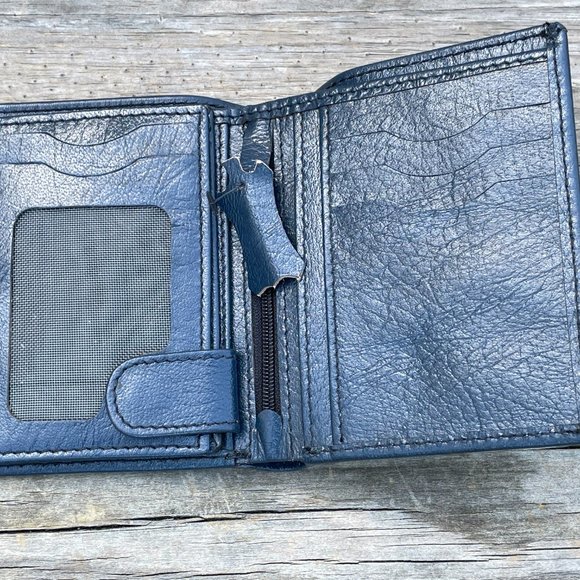 Handmade Leather Wallet Men Card Holder Purse Genuine Leather Bi fold Wallet - Picture 4 of 14